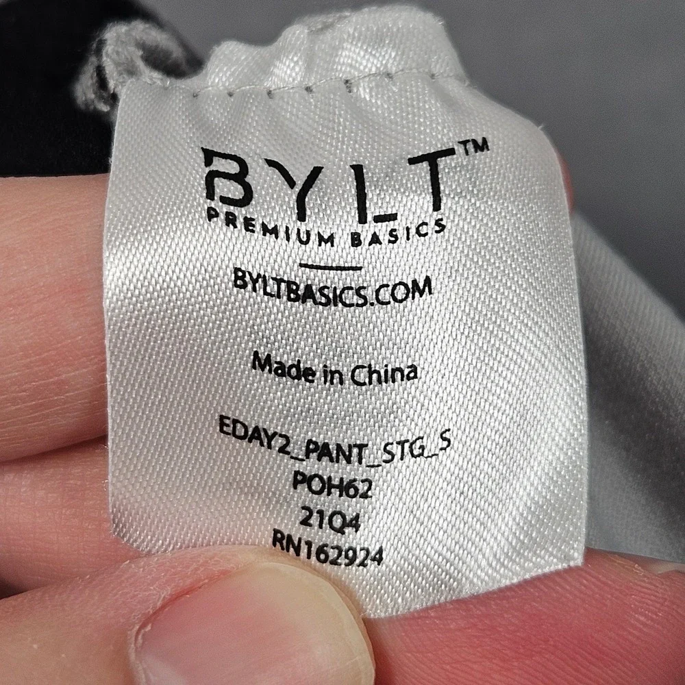BYLT Everyday Pant 2.0 Mens Small Gray Slim Fit Stretch Performance Golf Office